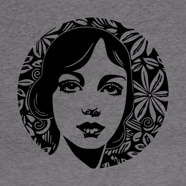 Retro Mod Girl by n23tees